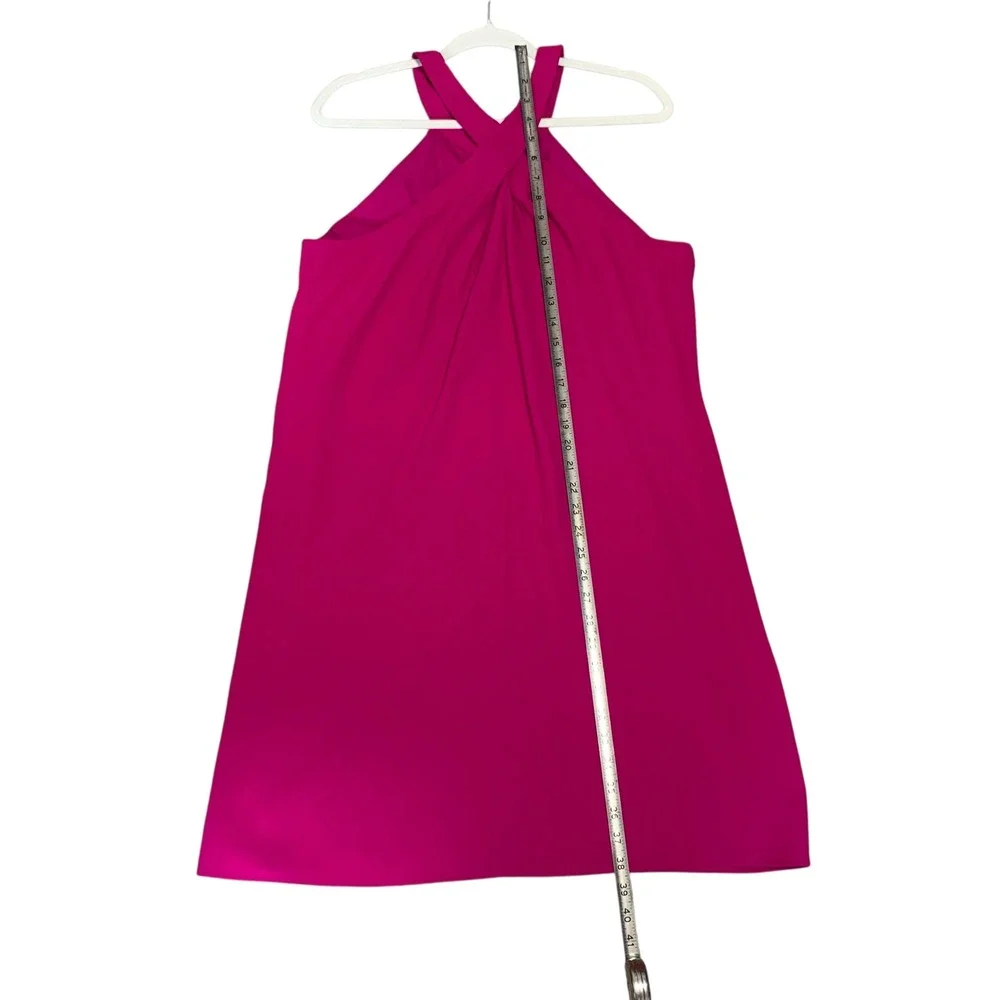 Katherine Kelly Pink Halter Dress Sleeveless Party Cocktail Size 12 - Picture 5 of 10